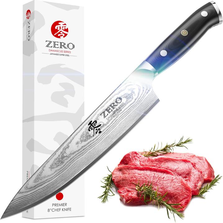 Actual product image Kozygear Premier Professional Chef's Knife Japan. Super steel (33 cm)