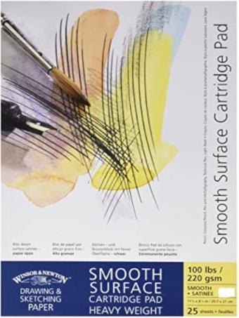 Winsor & Newton Drawing pad Smooth Surface (A4, Hardcover)