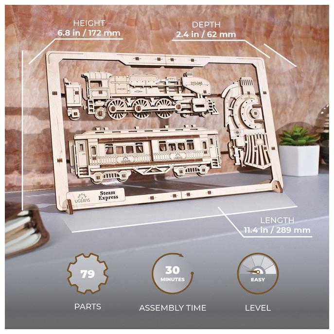 Immagine prodotto Ugears 70207 Puzzle Steam Express 2.5D