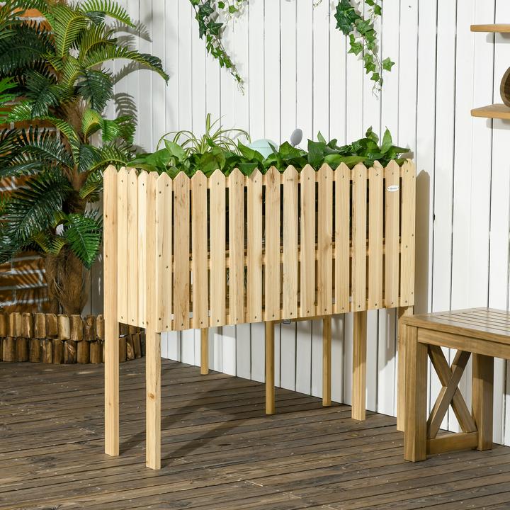 Produktbild Outsunny Gartenzaun mit Pflanzenständer