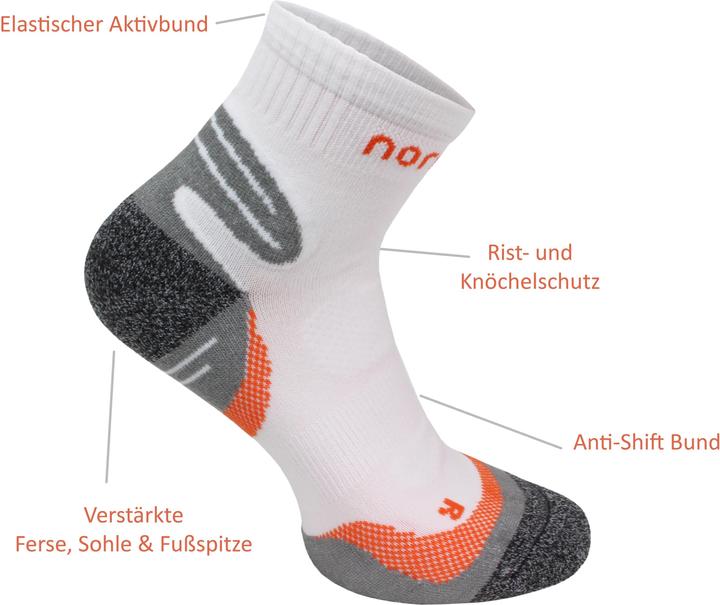 Produktbild Normani 3 Paar Kurzschaft-Sportsocken mit verstärkter Sohle (3er Pack, 39 - 42)