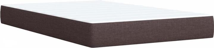 Produktbild VidaXL Boxspringbett Polsterbett Bett mit Matratze Dunkelbraun 120x190cm Stoff (120 x 190 cm)
