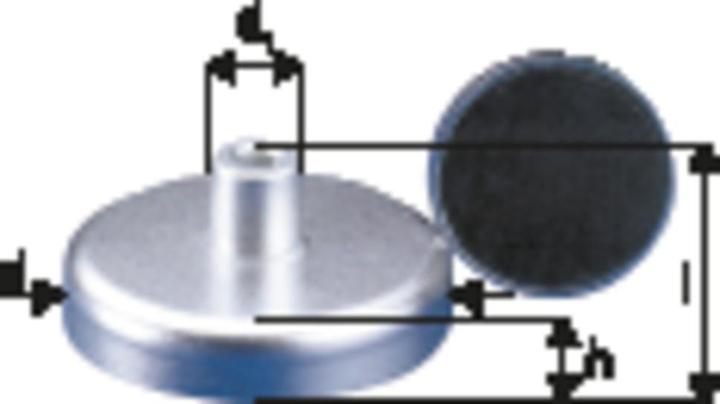 Actual product image Magni Flat gripper magn. w.thread 16 x 11,5mm Beloh