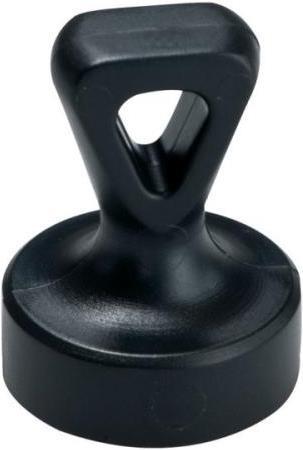 Produktbild Berec Griffmagnet Kunststoff    17mm, Öse, schwarz  Stück (1 x)