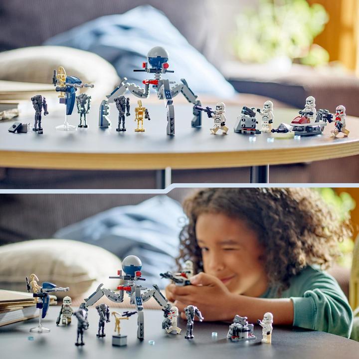 Immagine prodotto LEGO 75372 Pacchetto da battaglia Clone Trooper™ e Battle Droid™ (75372, LEGO Star Wars)