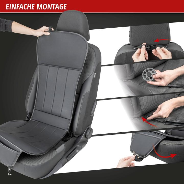 Produktbild Walser PKW Sitzauflage Lewis, Auto-Sitzaufleger schwarz