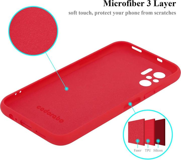 Actual product image Cadorabo TPU Liquid Silicone Case Cover (Xiaomi Redmi Note 10)