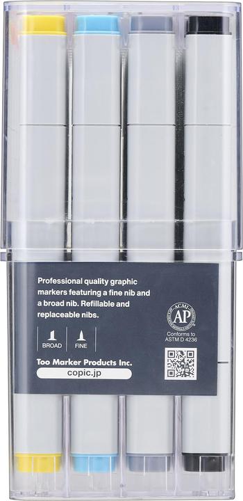 Actual product image Copic Basic Set (Grey, 7 mm, 36 x)