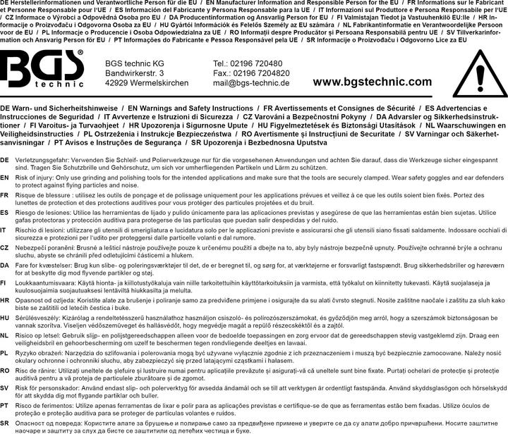 Actual product image BGS Foil Eraser Ø 90 mm