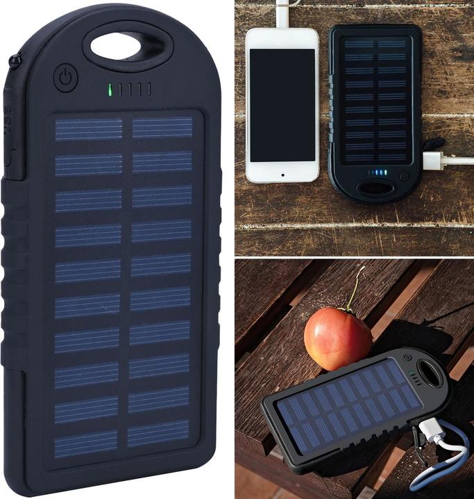 Produktbild Casativo Solar Powerbank inkl. Taschenlampe, 4.000 mAh, 2x USB-A, 10 Watt (4000 mAh, 10 W)