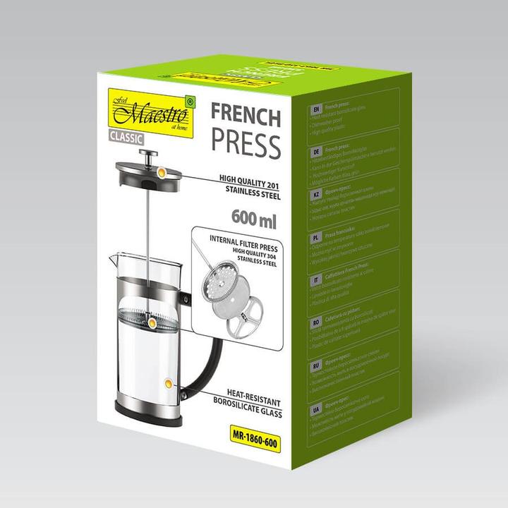 Productafbeelding Maestro Prasa francuska 600ML MR-1860-600 (0.60 l)