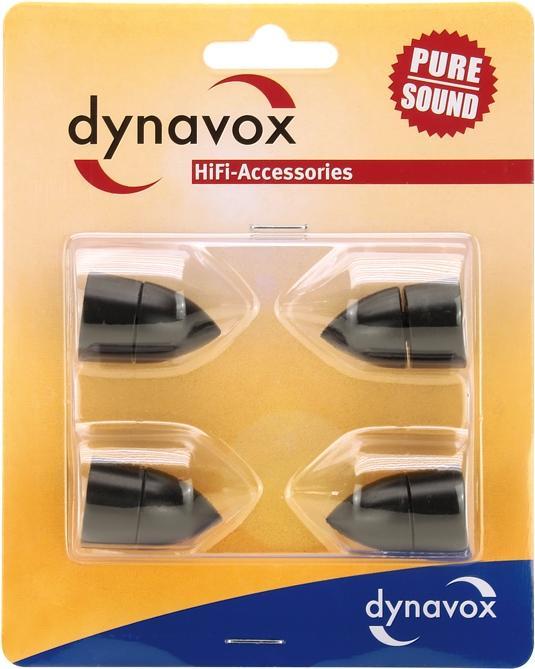 Actual product image Dynavox SubWatt devices and speaker feet set of 4 black (Screen protective film)