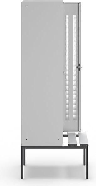 Actual product image Wolf Clothes locker with bench underneath (60 cm, 214 cm)