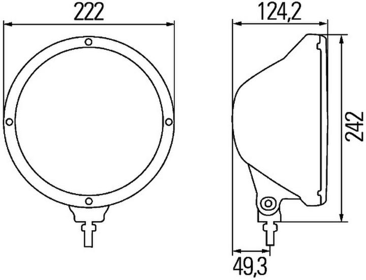 Actual product image Hella Halogen headlights for DAF