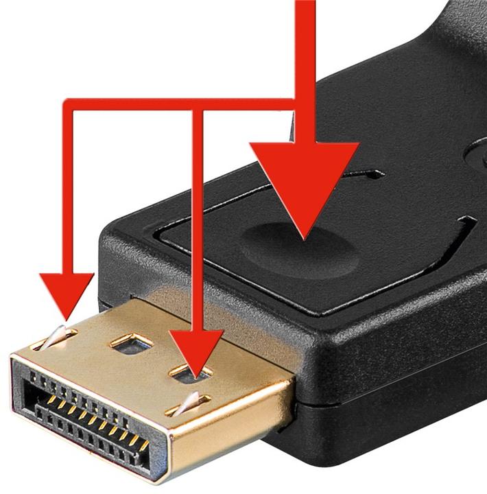 Actual product image Goobay DisplayPort to VGA Adapter 1.1, 0.15 m (15 cm)