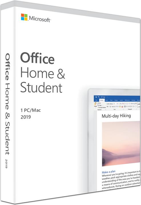Immagine prodotto Microsoft Office Home & Student 2019 Inglese (1 Utente, Senza limiti)