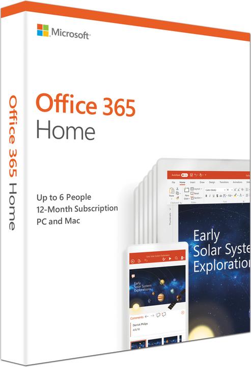Produktbild Microsoft Office 365 Home (6 User, 12 Monate)