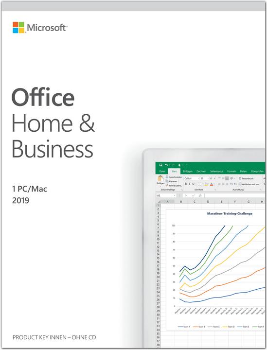 Actual product image Microsoft Office Home & Business 2019 (1 User, unlimited)