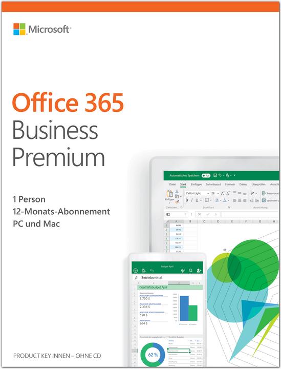 Immagine prodotto Microsoft Office 365 Business Premium tedesco (1 Utente, 12 mesi)