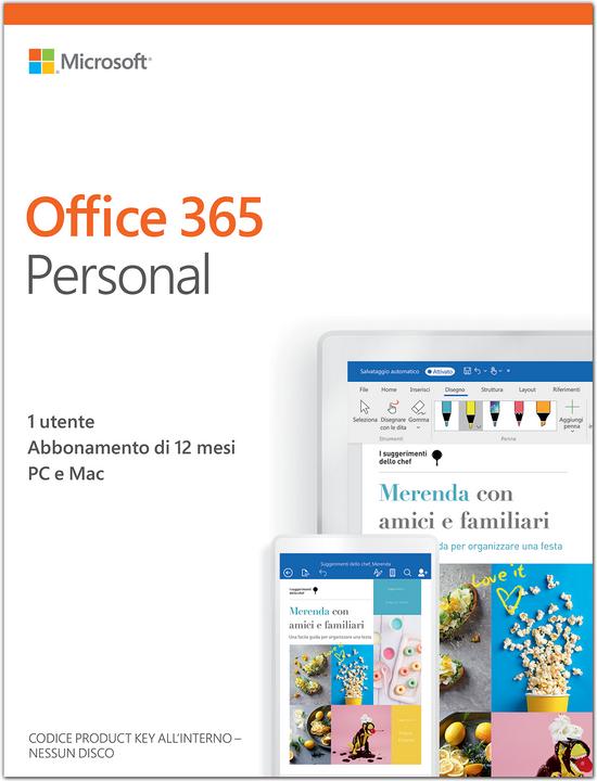 Produktbild Microsoft Office 365 Personal Italienisch (1 User, 12 Monate)