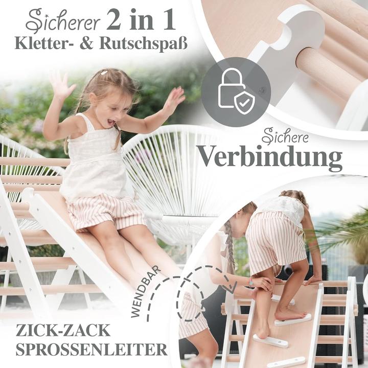Actual product image Kids Woody Star Kletterdreieck mit Rutsche