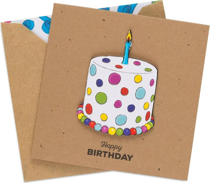 Actual product image Pearl & Black Double card