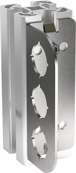 Actual product image Schlegel S CW390 S CW390 - Mounting bracket 90° / 3 installation points stainless steel 1.4301
