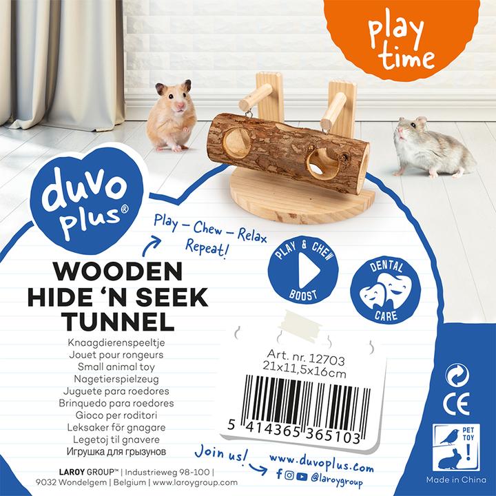 Produktbild Duvoplus Spielplatz mit Klettergerüst und Holzschaukel für Nagetiere