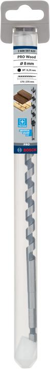 Actual product image Bosch Professional Zubehör PRO Wood Wood auger bit, 8 x 170 x 235 mm (6.35 mm)