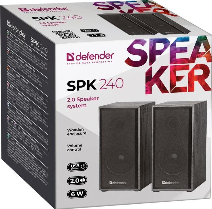 Actual product image Defender SPK-240 Computer Speakers (65224)