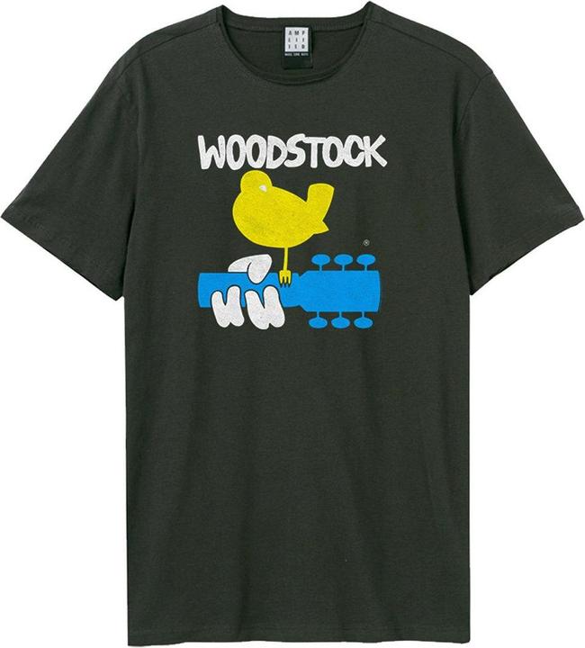 Actual product image Amplified Unisex Adult Peace and Love Woodstock T-Shirt (XL)