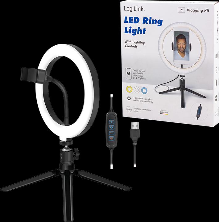 Image du produit LogiLink Éclairage annulaire pour smartphone (éclairage annulaire)