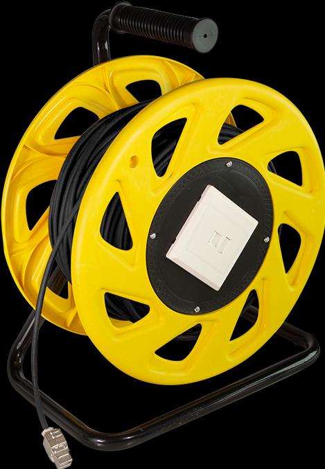 Produktbild LogiLink Mobile Kabeltrommel Cat.7 S/FTP, TPE, 60 m (S/FTP, CAT7, 60 m)