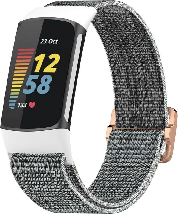 Image du produit Cover-Discount Fitbit Charge 6 - Bracelet de remplacement en tissu nylon (Nylon)