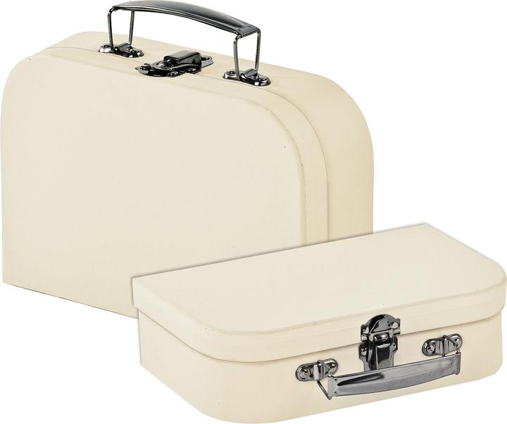 Immagine prodotto VBS Astuccio, set di 2, cartone, colore crema, 23 x 15 x 6,5 cm e 18 x 13 x 6 cm