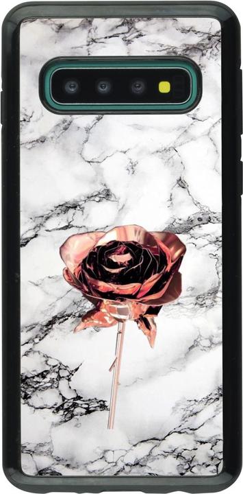 Actual product image PhoneLook Cover Hybrid Armor black Marble Rose Gold (Samsung Galaxy S10+)