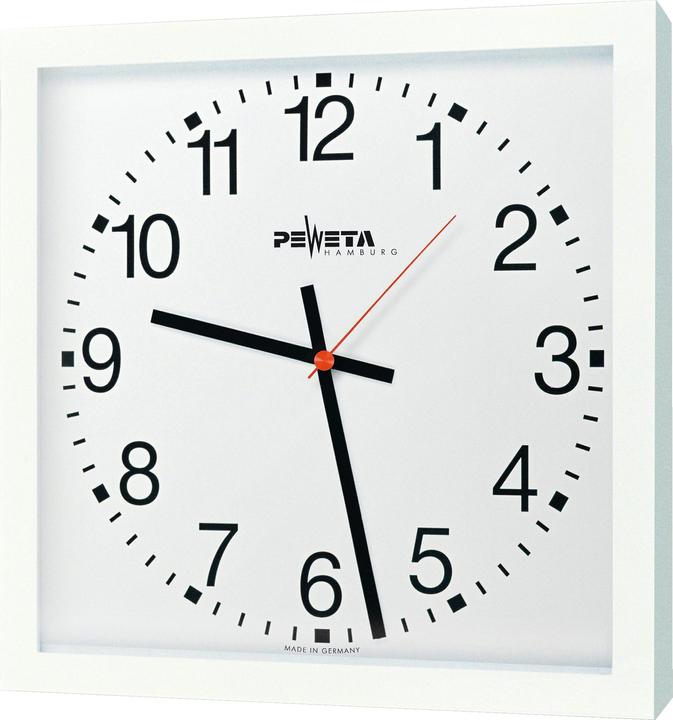 Actual product image Peweta Large capacity wall clock 40x40 cm, mains operation 230 V (40 cm)