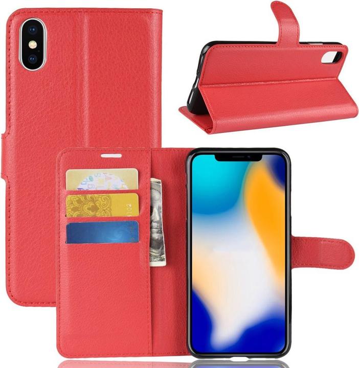 Produktbild Cover-Discount Leder Hülle mit Karten- und Fotofach (Apple iPhone XS Max)