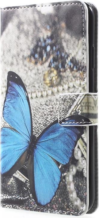 Produktbild Cover-Discount Leder Hülle Kartenfach Schmetterling (Apple iPhone XR)