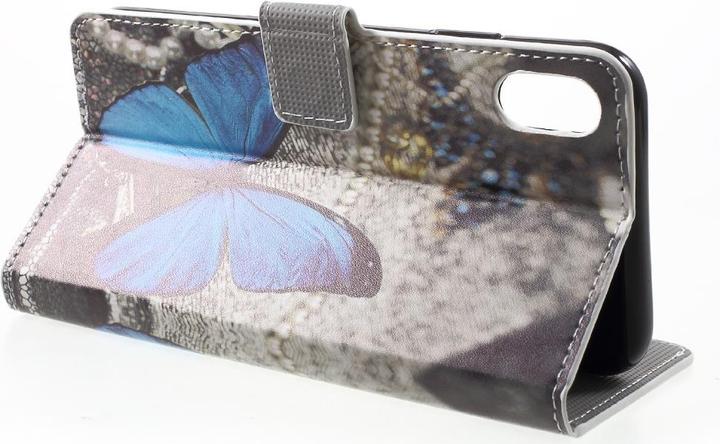 Produktbild Cover-Discount Leder Hülle Kartenfach Schmetterling (Apple iPhone XR)