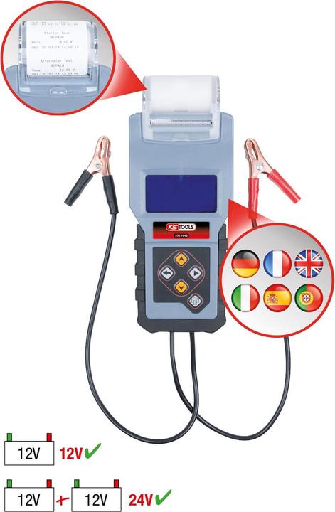 Produktbild KS Tools 12V Batterie- und Ladesystemtester