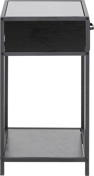 Actual product image AC Design Nightstand Multiple Bronx Melamine black (42 x 35 x 63 cm)