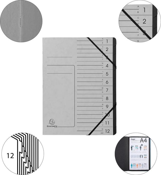 Productafbeelding Exacompta Geniete dossiermappen (A4, 1 x)