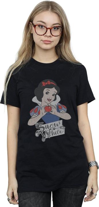Actual product image Disney Princess Womens/Ladies Snow White Apple Cotton Boyfriend T-Shirt (S)