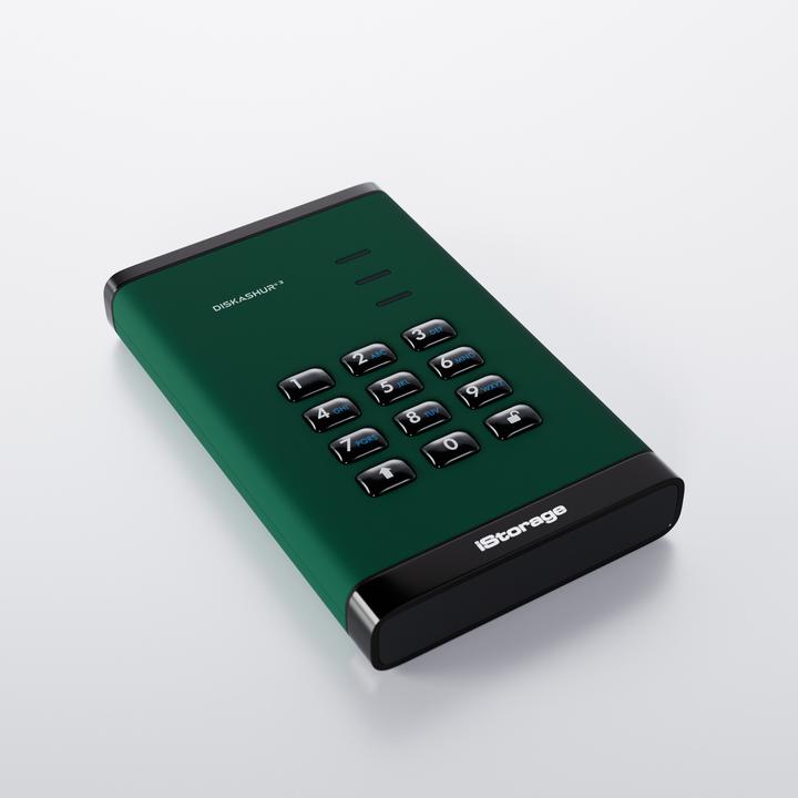 Immagine prodotto iStorage diskAshur3 HDD 2TB - Verde (2 TB)
