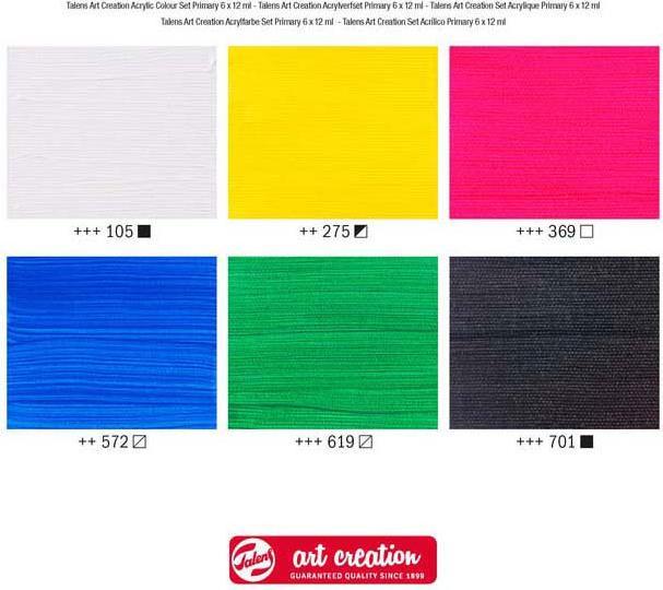 Image du produit Royal Talens Talens Art Creation Acrylfarben-Set Primär, 6x12ml (12 ml)
