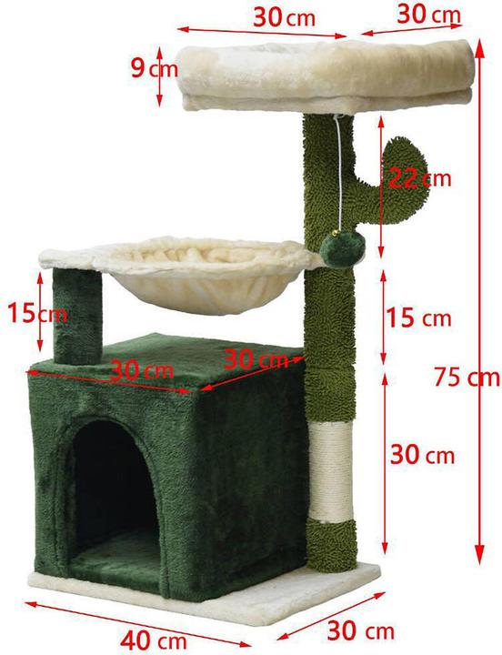 Produktbild Fudajo Kaktus (75 cm, Beige, Grün)
