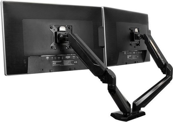 Image du produit StarTech Monture pour deux moniteurs avec 2 ports USB et passage audio intégrés (Tables, 30")