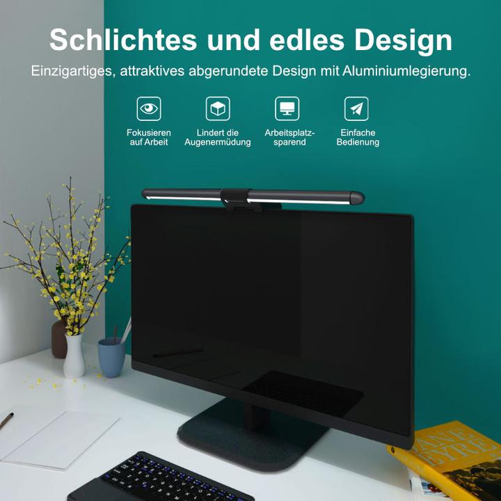 Produktbild Hermex Screenbar Monitorbeleuchtung Bildschirmbeleuchtung Monitorlicht LED