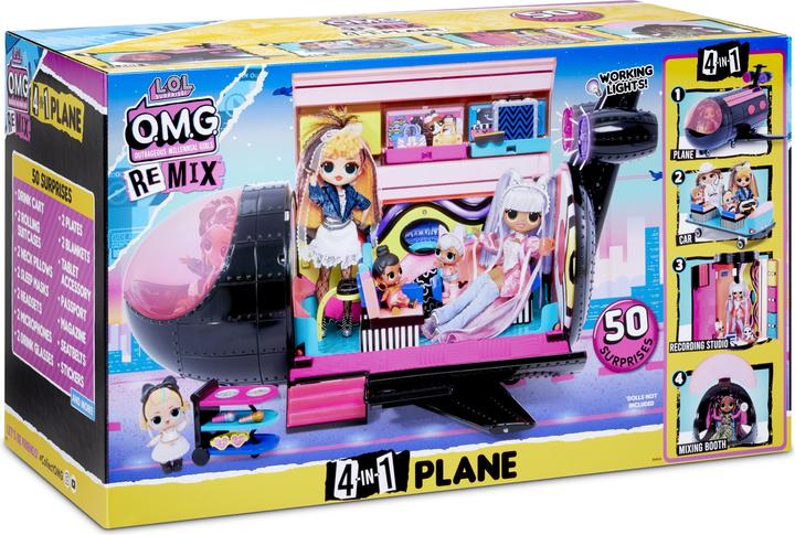 Produktbild MGA O.M.G. Remix 4-in-1 Plane Playset Transforms